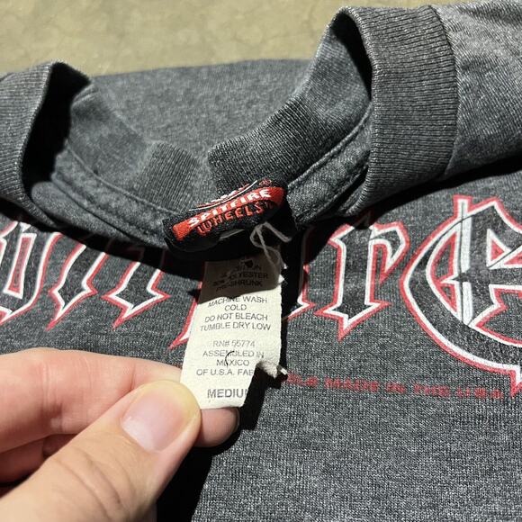 Vintage 90s Y2k Spitfire Grey Skater Long Sleeve T-Shirt - Picture 5 of 5